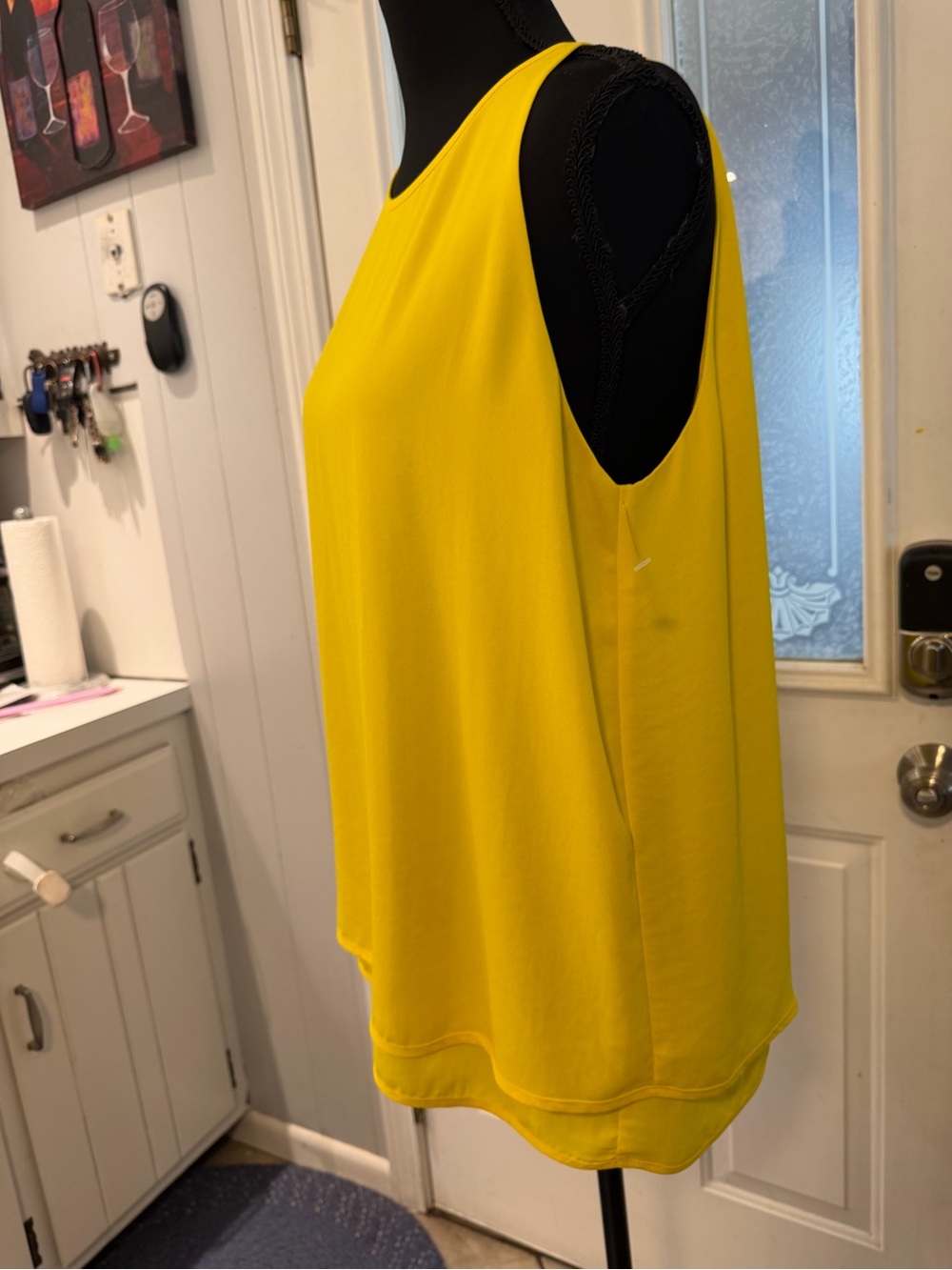 Violet & Claire Bright Yellow Sleeveless Tank Top